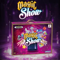 Magic Set 28 in1 Magic SHOW Wand Toy Easy Tricks with Tutorial Videos Birthday Gifts for Kids Ages 6-8 8-10 10-12