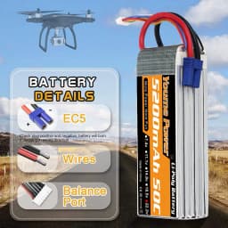 1PCS Youme 2S 3S 4S 6S Lipo Battery 3300mah 4500mah 5200mah 6200mah 6500mah 7.4V 11.1V 14.8V 22.2V T XT60 Hard Case RC Parts