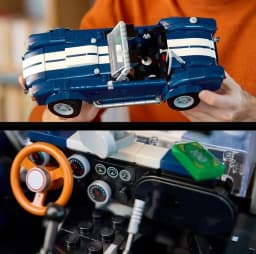 1241 particles Shelby Cobra Sports Car Model Building Block Set Office Decoration Christmas Birthday Toy Gift Boy Adult