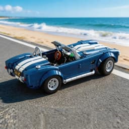 1241 particles Shelby Cobra Sports Car Model Building Block Set Office Decoration Christmas Birthday Toy Gift Boy Adult