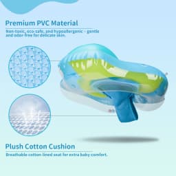 Swimbobo New Upgrade Baby Swimming Pool Float With Inflatable Infant Floating Ring Kids Swim Circle Bathing Summer Toys