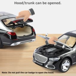 Scale 1:24 S680 Sports Car Model Toy Door Opened Pull Back Shock Absorption Vehicles Models Toys Simulation Metal Ornament