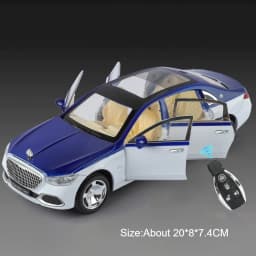Scale 1:24 S680 Sports Car Model Toy Door Opened Pull Back Shock Absorption Vehicles Models Toys Simulation Metal Ornament