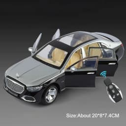 Scale 1:24 S680 Sports Car Model Toy Door Opened Pull Back Shock Absorption Vehicles Models Toys Simulation Metal Ornament