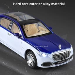 Scale 1:24 S680 Sports Car Model Toy Door Opened Pull Back Shock Absorption Vehicles Models Toys Simulation Metal Ornament