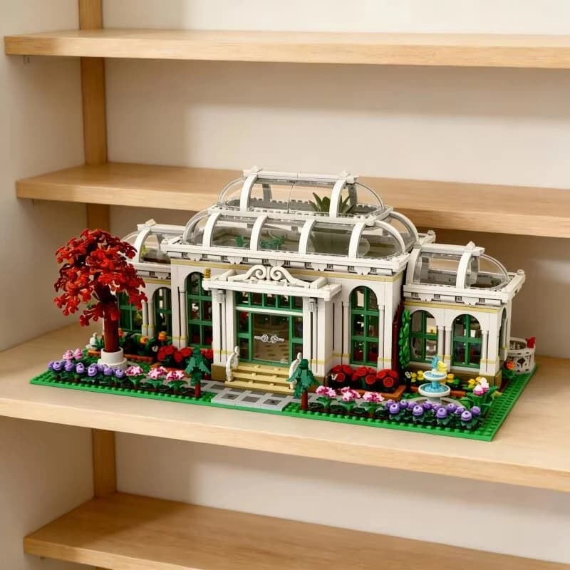 2025 brand new 3792 beautiful botanical garden scenes building blocks puzzle model toys for friends birthday Christmas gif