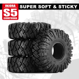 INJORA S5 Kraken Claw 1.9" 4.75" OD M/T Tires (4) (122*42mm)