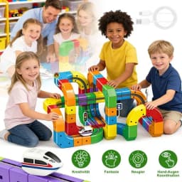 123Pcs Magic Stereo 3D Track Car Toy Flexible Rail Assembling Playset Educational Interactive Toy for Children Indoor Play Birthday Gift