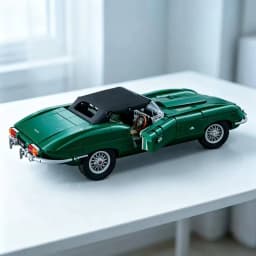 2026 New 1673pcs British Classic Supercar Retro Convertible 77 RW Sportscar Building Block Model Toy Birthday Ornament Gift
