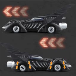 1/24 Classic Movie Car 1995 Batmobile Concept Bat Sports Car Model Alloy Metal Racing Vehicle Car Model Sound Light Kid Toy Gift
