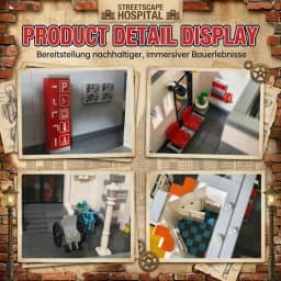 Hospital City View Building Blocks Sets Architecture Modular Assembly Model Bricks Kit Home Ornament Creative Toy Adult Gifts 4958PCS