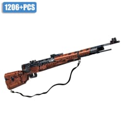NEW MOC WW2 Military Series 1206pcs Kar98k Rifle Gun Model Building Blocks Kit Assembly 98K Model Bricks Toys For Adult Gift
