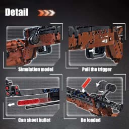NEW MOC WW2 Military Series 1206pcs Kar98k Rifle Gun Model Building Blocks Kit Assembly 98K Model Bricks Toys For Adult Gift