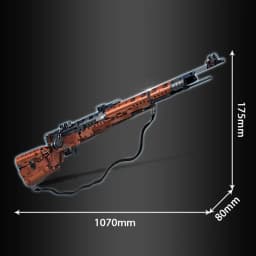 NEW MOC WW2 Military Series 1206pcs Kar98k Rifle Gun Model Building Blocks Kit Assembly 98K Model Bricks Toys For Adult Gift