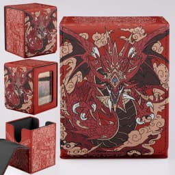 TCG 100+ Card Capacity Deck Box - Dragon Design Durable & Cost-Effective Storage For TCG Cards Ideal For YGO PTCG Magic Gifts