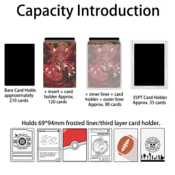 TCG 100+ Card Capacity Deck Box - Dragon Design Durable & Cost-Effective Storage For TCG Cards Ideal For YGO PTCG Magic Gifts