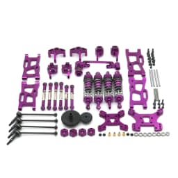 Wltoys 144001 144002 144010 124017 124019 Metal Upgrades Parts Modification Kits Swing Arm Shock Absorber Set RC Car Accessories