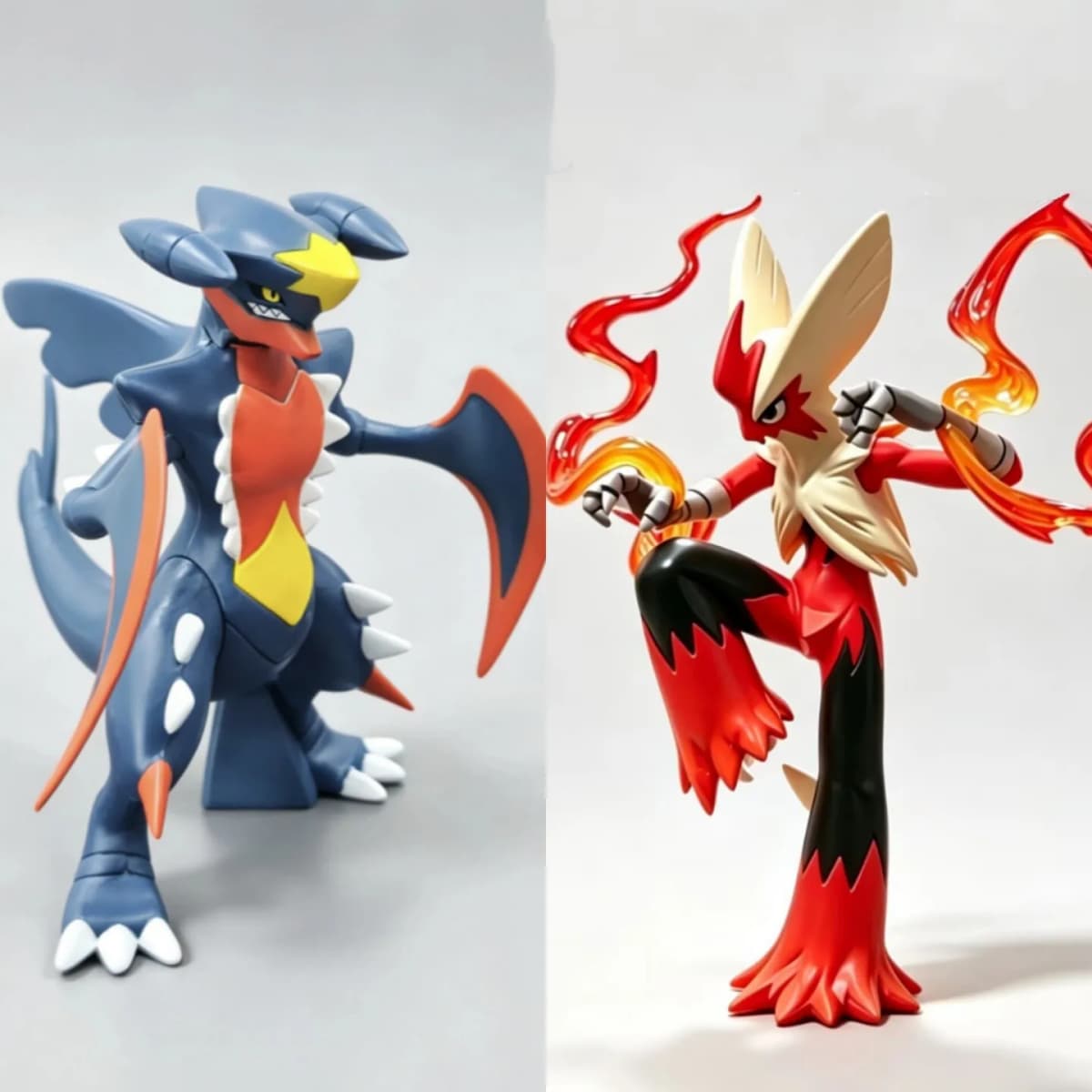 Bkm Pokémon Garchomp Blaziken Action Figure Model Collectible Anime Desktop Decoration Display Statue For Anime Fans