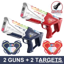 35CM Infrared Tag Toy Gun for Kids Laser Tag Battle Game Set with Vest Children Electric Toys Pistol Rifle Outdoor Sport