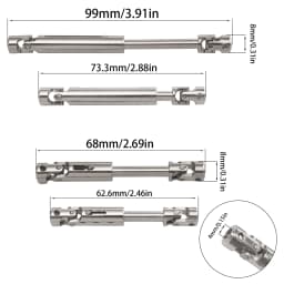 Aluminum Alloy CNC Anodized Full Metal Front Rear Portal Axle Set for JJRC 1/10 C8815 Willys MB Retro Jeep Upgrade Accessories