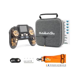 HelloRadio V12 CNC MAX RC Transmitter 2.4 inch Color Screen H7 Open Source Main Control Dual-Band 1W EdgeTX for RC FPV Drone
