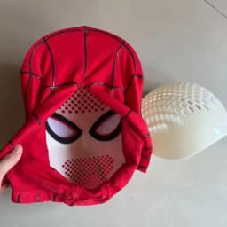 In Stock SpiderMan Brand New Day Adult Cosplay Mask with Magnetic Back Cover 3D Webbing Strips Resin Faceshell Cosplay Helmet