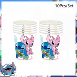 Disney Lilo and Stitch Birthday Party Decoration Disposable Tableware Candy Bag Tablecloth Paper Cup Plate Napkin Supplies Kit