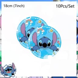 Disney Lilo and Stitch Birthday Party Decoration Disposable Tableware Candy Bag Tablecloth Paper Cup Plate Napkin Supplies Kit