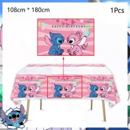 Disney Lilo and Stitch Birthday Party Decoration Disposable Tableware Candy Bag Tablecloth Paper Cup Plate Napkin Supplies Kit