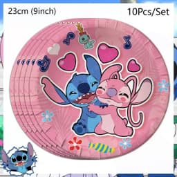 Disney Lilo and Stitch Birthday Party Decoration Disposable Tableware Candy Bag Tablecloth Paper Cup Plate Napkin Supplies Kit