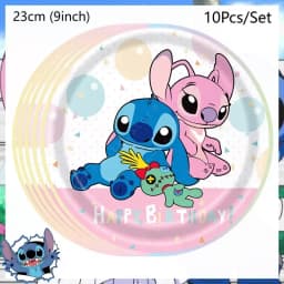 Disney Lilo and Stitch Birthday Party Decoration Disposable Tableware Candy Bag Tablecloth Paper Cup Plate Napkin Supplies Kit