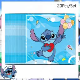 Disney Lilo and Stitch Birthday Party Decoration Disposable Tableware Candy Bag Tablecloth Paper Cup Plate Napkin Supplies Kit