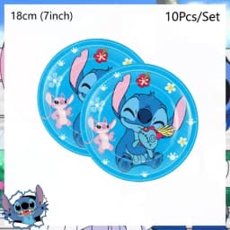 Disney Lilo and Stitch Birthday Party Decoration Disposable Tableware Candy Bag Tablecloth Paper Cup Plate Napkin Supplies Kit