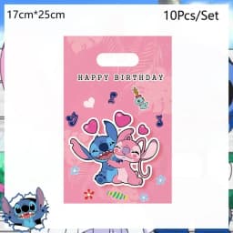 Disney Lilo and Stitch Birthday Party Decoration Disposable Tableware Candy Bag Tablecloth Paper Cup Plate Napkin Supplies Kit