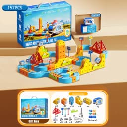 Kids Magnetic Track Car Toy Children Electric Anti-gravity Train Railway Model Magic Race Cars Toys for Boys 3 Years Birthday