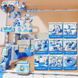 Kids Magnetic Track Car Toy Children Electric Anti-gravity Train Railway Model Magic Race Cars Toys for Boys 3 Years Birthday
