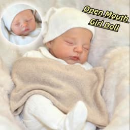 12Inch Irys Waterproof Solid bebe reborn de silicona Girl Doll With Open Mouth Paint Skin Lifelike Realistic Reborn Girl Doll