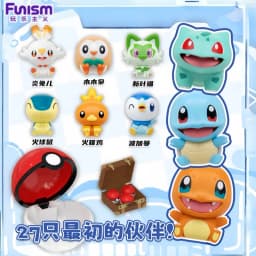 New Original Funism Pokémon First Partner Blind Box 30th Anniversary Series Blind Box Anime Character Model Collection Gift Toy