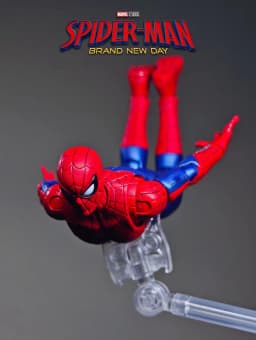 In Stock Blokees Spider Man Assembly Model Kit Brand New Day Spiderman Action Figure Peter Parker ABS Champion Class Kid Toy