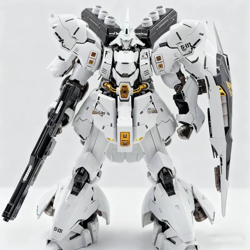RG 1/144 MSN-04 Sazabi White Star Version With Decals Assembly Model Kit Collectible Mecha Toy Action Figure Desktop Decoration