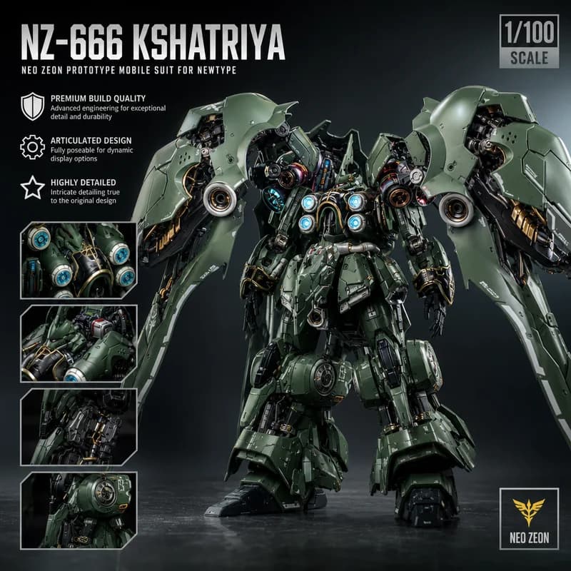In Stock Axis Assembly Model Kit MG 1 100 Osiris Aerial Dominator Collection Action Figures Plastic Model Customized Hobby Toys