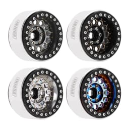 INJORA 153g Super Heavy Brass & Aluminum Deep Dish 1.9" Beadlock Wheel Rim for 1/10 RC Crawler SCX10 TRX4 VS4-10 Gen8 (W1957)