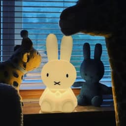 Miffy Kawaii Colorful Remote-controlled Bedroom Ambient Light Cartoon 28CM Night Light Cute Gift Toy