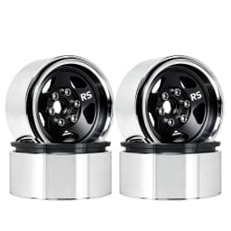 RED SPIDER 4Pcs 1.9 Inch Beadlock RC Metal Wheels Aluminum Alloy Rims For 1/10 RC Crawler TRX4 TRX6 SCX10 Capra AX10 Wraith