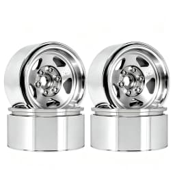 RED SPIDER 4Pcs 1.9 Inch Beadlock RC Metal Wheels Aluminum Alloy Rims For 1/10 RC Crawler TRX4 TRX6 SCX10 Capra AX10 Wraith