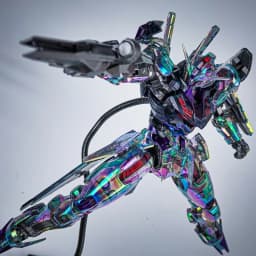 New Fm Laser Iridescent Aerial Assembly Model Kit Laser Cool Action Figures Desktop Ornament Boy Surprise Gift Collectible Toys