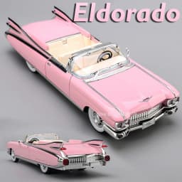 1:24 Eldorado EVO Miniature Toy Sports Car Models Alloy Diecast Sound Light Doors Opened Pull Back Sports Cars for Boys Gifts