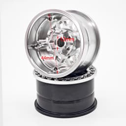 KMC 1.9 Inch Beadlock Aluminum Alloy Wheel Hub for 1/10 RCSCX10 TRX4 D90 MK07 Crawler Car Upgrade Parts