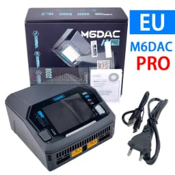 ToolkitRC M6DAC PRO Intelligent Charger Dual Channel AC 200W DC 800W 16A Lithium Battery 1S 2S 3S 4S 5S 6S LiHV Lipo PD65W