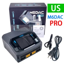 ToolkitRC M6DAC PRO Intelligent Charger Dual Channel AC 200W DC 800W 16A Lithium Battery 1S 2S 3S 4S 5S 6S LiHV Lipo PD65W